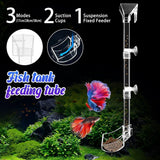 Aquarium Feeding Tube Multifunctional Fish Tank Floating Feeding Ring Shrimp Feeder