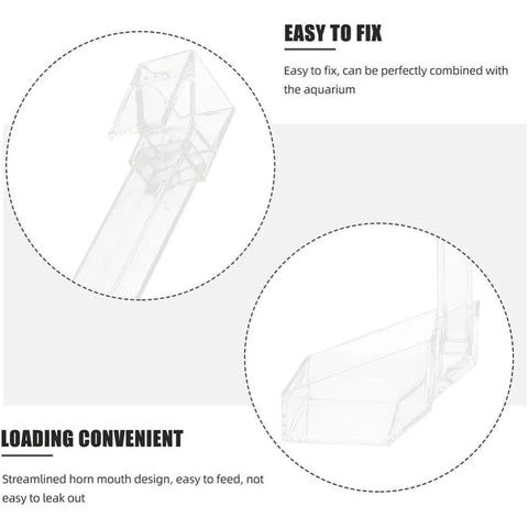 Aquarium Feeding Tube Multifunctional Fish Tank Floating Feeding Ring Shrimp Feeder