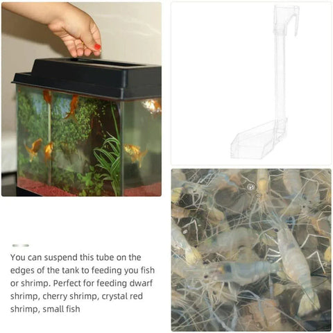 Aquarium Feeding Tube Multifunctional Fish Tank Floating Feeding Ring Shrimp Feeder