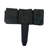 20pcs Garden Fence Edging Plastic Lawn Border for Outdoor Yard Flower Bed - Black