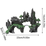 Aquarium Decoration Rock Cave Stone Ornament Fish Tank Mountain View Decor
