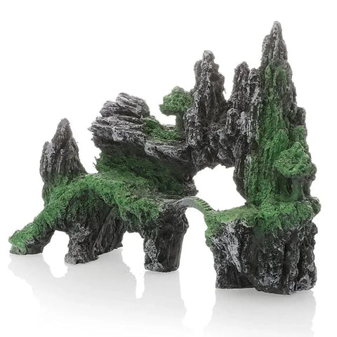 Aquarium Decoration Rock Cave Stone Ornament Fish Tank Mountain View Decor