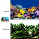 Aquarium Background Fish Tank Wallpaper Double Sided Decoration Sticker Paper - J-50cmx82cm
