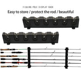 Wall Mounted Fishing Rod Holder Display Rack Sturdy Fishing Rod Storage Stand