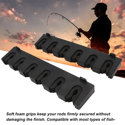 Wall Mounted Fishing Rod Holder Display Rack Sturdy Fishing Rod Storage Stand