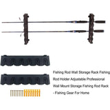 Wall Mounted Fishing Rod Holder Display Rack Sturdy Fishing Rod Storage Stand