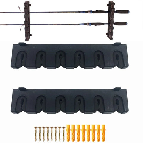 Wall Mounted Fishing Rod Holder Display Rack Sturdy Fishing Rod Storage Stand