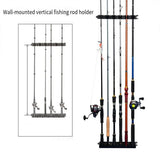 Wall Mounted Fishing Rod Holder Display Rack Sturdy Fishing Rod Storage Stand