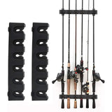 Wall Mounted Fishing Rod Holder Display Rack Sturdy Fishing Rod Storage Stand