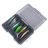 Multifunctional Fishing Bait Storage Box Accessories Gear Organizer Tool Box - Green-S