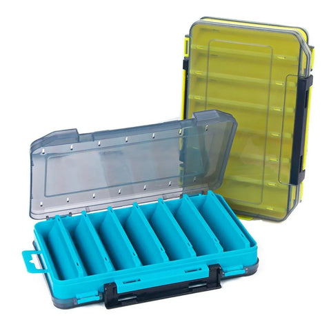 Multifunctional Fishing Bait Storage Box Accessories Gear Organizer Tool Box - Grey-S