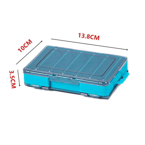 Multifunctional Fishing Bait Storage Box Accessories Gear Organizer Tool Box - Grey-S