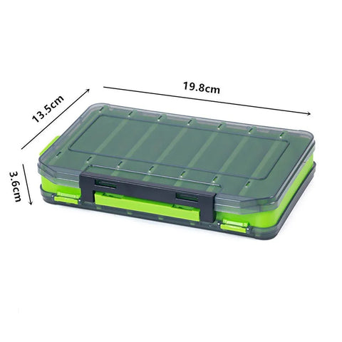 Multifunctional Fishing Bait Storage Box Accessories Gear Organizer Tool Box - Yellow-L