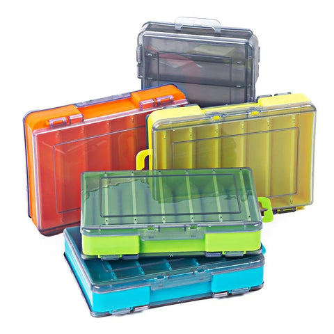 Multifunctional Fishing Bait Storage Box Accessories Gear Organizer Tool Box - Yellow-L