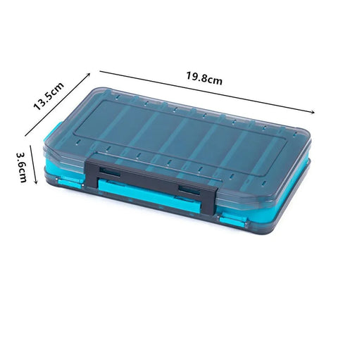 Multifunctional Fishing Bait Storage Box Accessories Gear Organizer Tool Box - Yellow-S