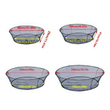 Open Folding Fishing Net Round Fishnet Portable Fish Pocket for Outdoor Angling - 80cm