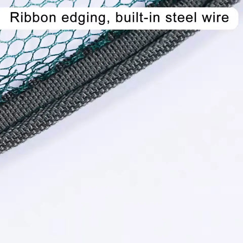 Open Folding Fishing Net Round Fishnet Portable Fish Pocket for Outdoor Angling - 80cm