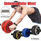 Abdominal Muscle Wheel Exercise Roller Fitness Equipment for Home Gym Men Women - Red