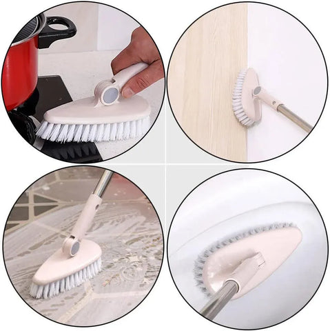 Multifunctional Floor Brush Long Handle Cleaning Brush for Tiles and Home Use