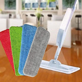Replacement Microfiber Flat Mop Head Refill Floor Cleaning Pads Absorbent Cloths - Green