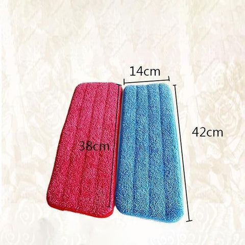 Replacement Microfiber Flat Mop Head Refill Floor Cleaning Pads Absorbent Cloths - Green