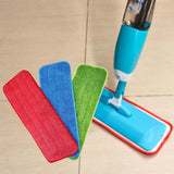 Replacement Microfiber Flat Mop Head Refill Floor Cleaning Pads Absorbent Cloths - Green