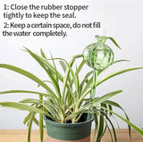 2PCS Automatic Glass Watering Cactus Plant Flower Self Drip Irrigation Tool - Green