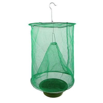 6PCS Reusable Hanging Fly Trap Net Cage Insect Catcher for Garden Farm Outdoor Use