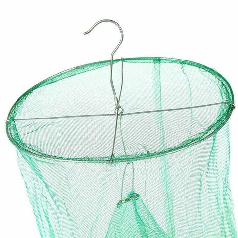 6PCS Reusable Hanging Fly Trap Net Cage Insect Catcher for Garden Farm Outdoor Use