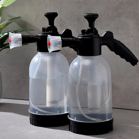 2L Car Wash Foam Sprayer Hand Held Pump Wash Spray Bottle Snow Foam Detailing - White