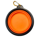 Collapsible Silicone Pet Bowl for Cat Dog Portable Food and Water Feeder - White