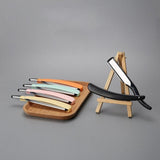 Old Shaver Razor Eyebrow Knife Folding Manual Shaver Holder Home Salon Tool Au - Pink+10PCS Blades