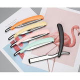 Old Shaver Razor Eyebrow Knife Folding Manual Shaver Holder Home Salon Tool Au - Pink+10PCS Blades