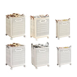Folding Portable Laundry Basket Multifunctional Storage for Bathroom Household - M-Beige