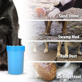 Dog Paw Cleaner Pet cat Foot Washer Cup Feet Clean Brush Cleaning Paws Wash Tool - Green