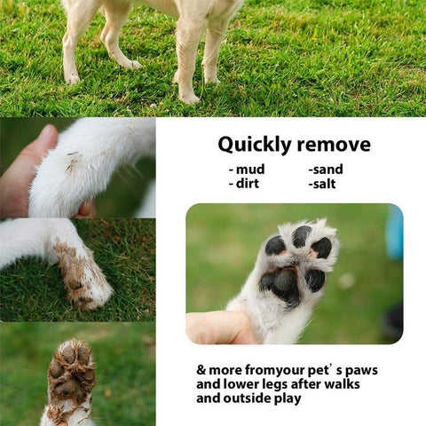 Dog Paw Cleaner Pet cat Foot Washer Cup Feet Clean Brush Cleaning Paws Wash Tool - Green