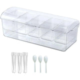 Outdoor Picnic Ice Box Split Salad Plate Fresh-keeping Food Storage Container
