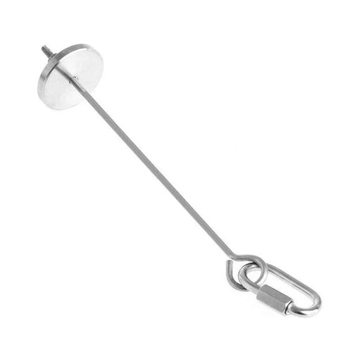 Pet Stainless Steel Bird Parrot Cage Skewer Food Meat Stick Spear Fruit Holder - 12CM