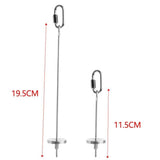 Pet Stainless Steel Bird Parrot Cage Skewer Food Meat Stick Spear Fruit Holder - 12CM