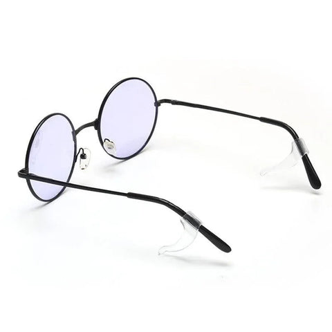 Silicone Glasses Ear Hooks Anti Slip Grip Spectacle Holder Sports Temple Tips - Black