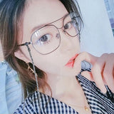 PU Sunglasses Reading Glasses Spectacles Eyeglass Holder Strap Chain - Beige
