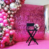 Rectangle Tinsel Curtain Shimmer Wall Backdrop 2M Length Party Decoration Sequin - Green