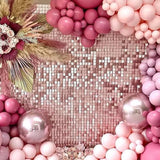 Rectangle Tinsel Curtain Shimmer Wall Backdrop 2M Length Party Decoration Sequin - Green