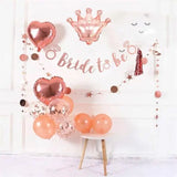 Bride To Be Rose Gold Banner Diamond Wedding Bridal Shower Hens Party Decoration - Diamond