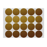 Gold Assorted Sizes Colour Sticker Dots Adhesive Round Labels Circular Spot Scrapbook - 8mm*260 Dots