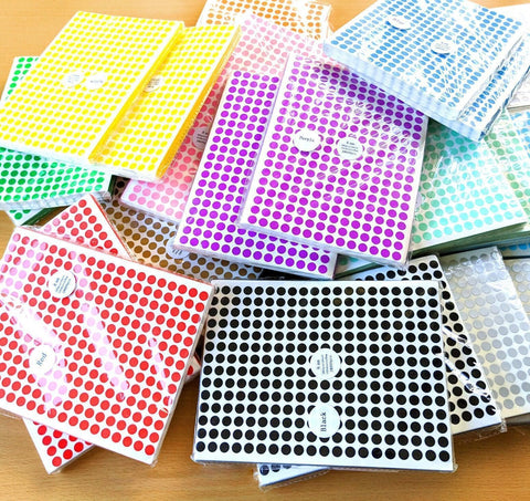 Gold Assorted Sizes Colour Sticker Dots Adhesive Round Labels Circular Spot Scrapbook - 8mm*260 Dots