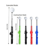 Golf Swing Training Aid Telescopic Impact Sound Stick Exercise Tool for Practice - Black