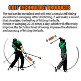 Golf Swing Training Aid Telescopic Impact Sound Stick Exercise Tool for Practice - Black