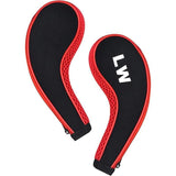 12Pcs Golf Head Cover Iron Putter Driver Headcover Protective Set Club Covers - Red