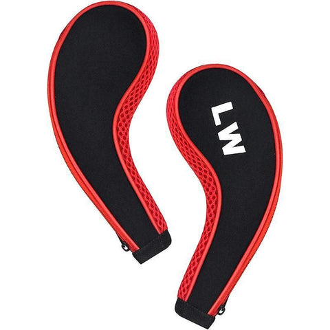 12Pcs Golf Head Cover Iron Putter Driver Headcover Protective Set Club Covers - Red